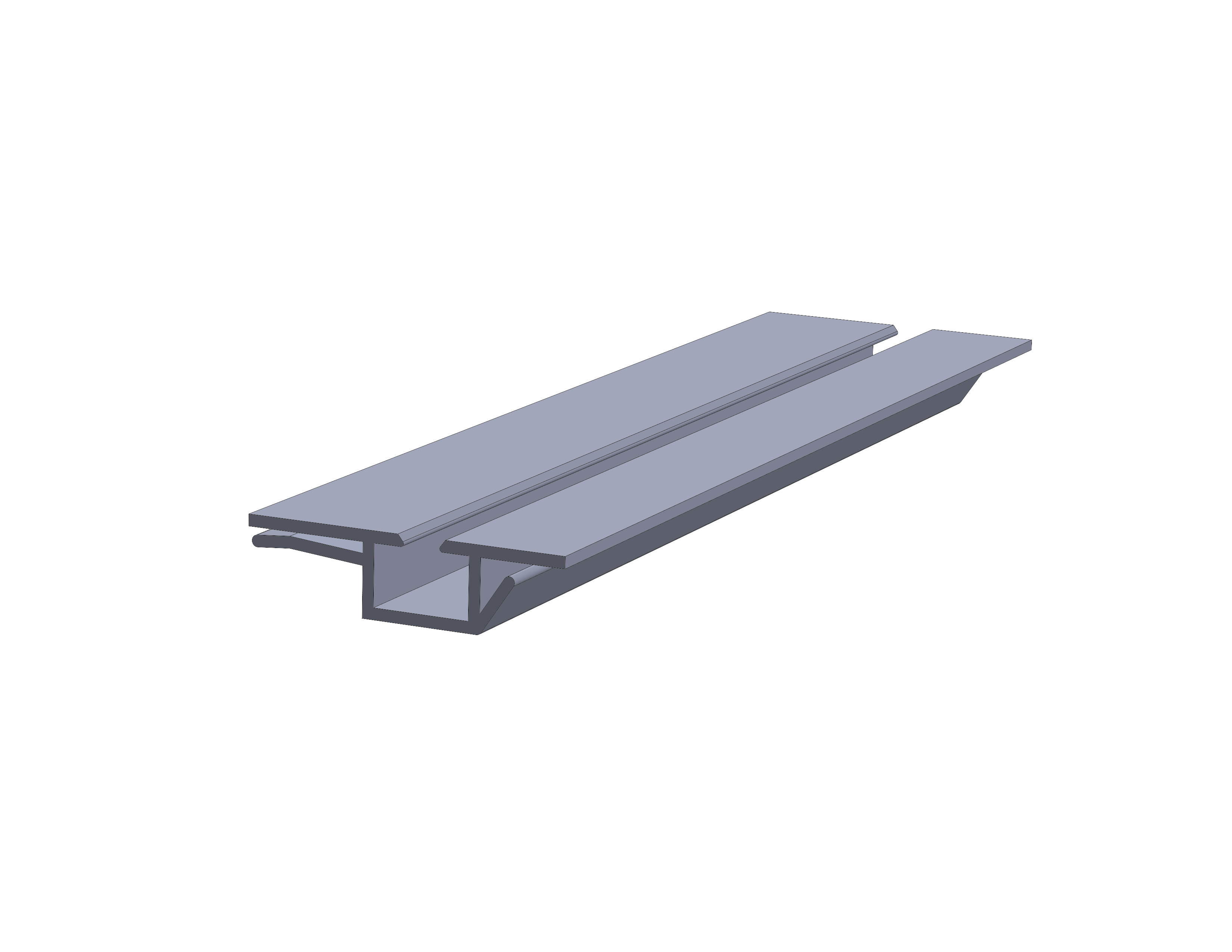 PVC Door Gasket Retainer Profile for Commercial Refrigeration